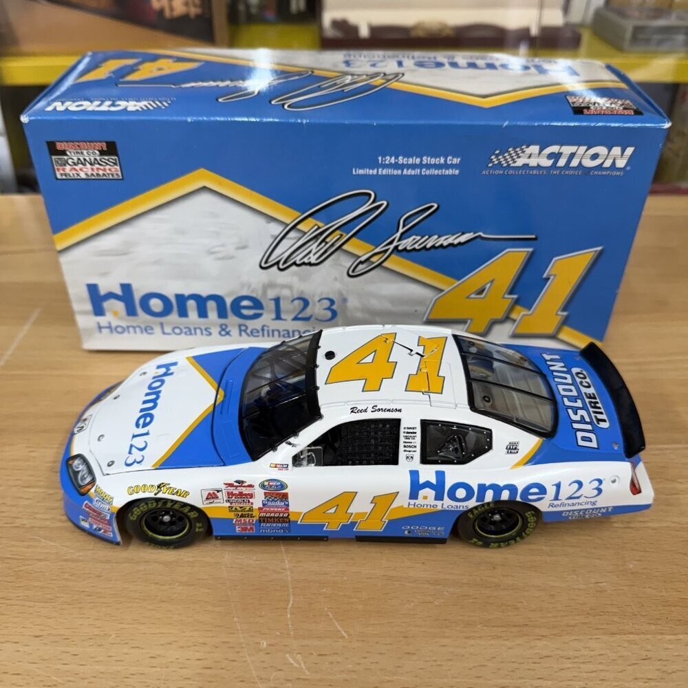 REED SORENSON AUTOGRAPH Rookie 2005 #41 HOME 123/DISCOUNT TIRE DODGE 1 of 2.508